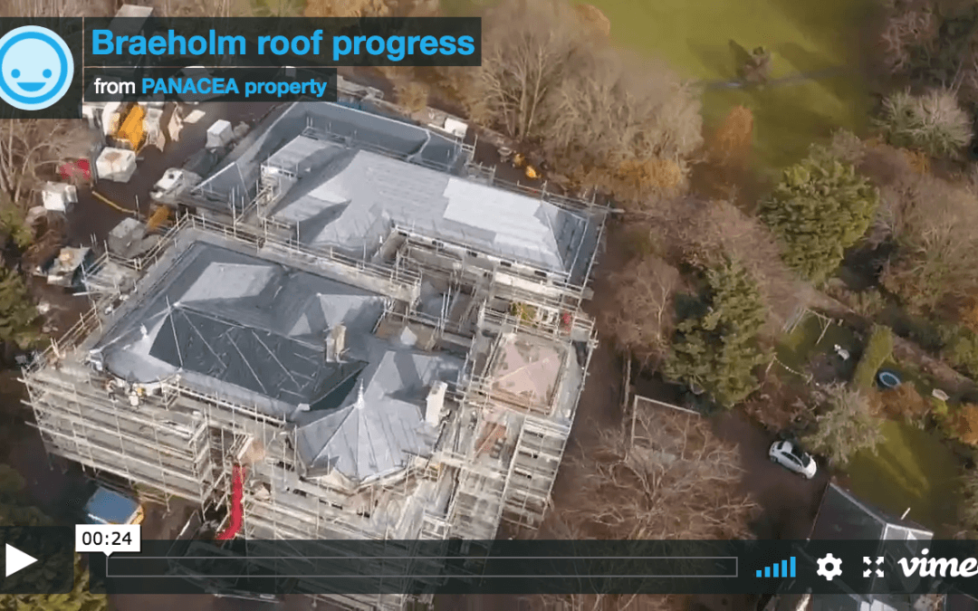 Braeholm roof progress